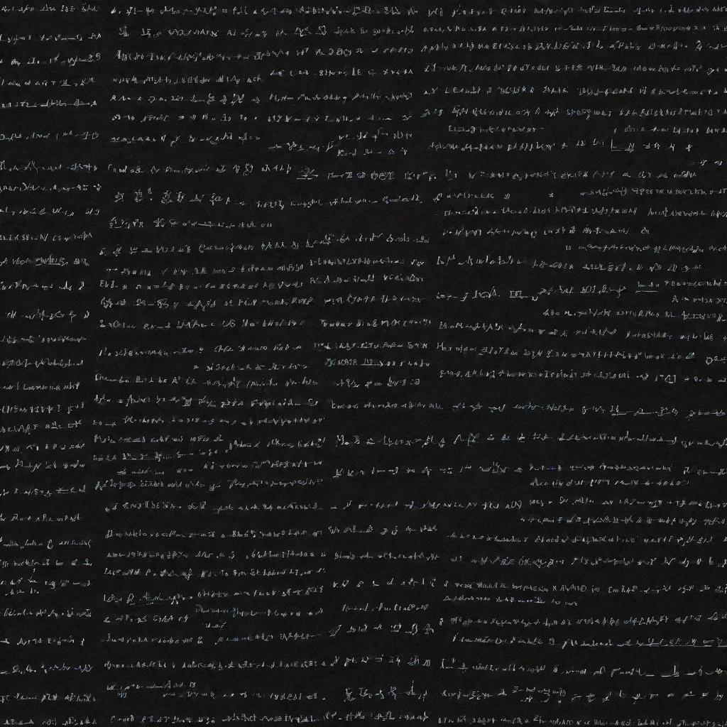 Design a wrap filled with messy math equations, set against a stark black background. The equations should be in bold, written in white colour.