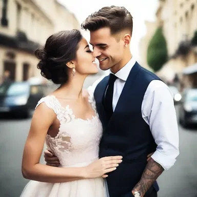 She couldn't resist his protuberant smile, and immediately fell in love with him.