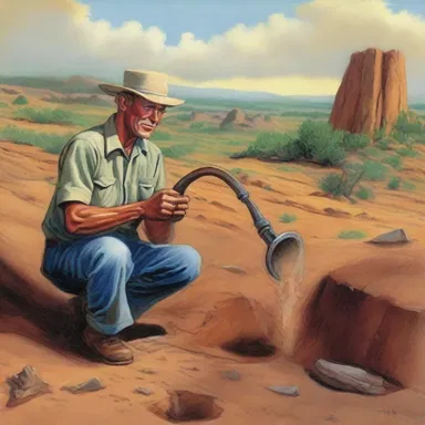 Within the pages of the classic novel, the determined explorer relied on an old and worn auger to dig through the hardened earth, unearthing ancient artifacts with each twist and turn.