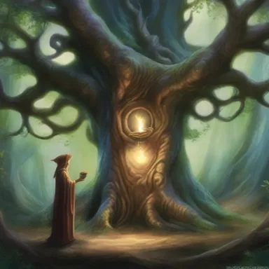 In the enchanted realm, where magical creatures dwell, a skilled sorcerer employed an auger infused with mystical powers to carve a portal into the ancient tree's trunk, granting access to the hidden realm beyond.