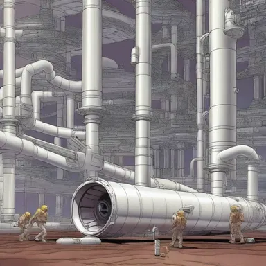 In the year 3045, intergalactic plumbers used advanced augers capable of unclogging even the most complex alien pipelines.