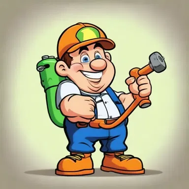 In the animated show 'Pipe Busters', the main character, Plumbertoon, always carries a trusty auger to fix any plumbing problem in a comical way.