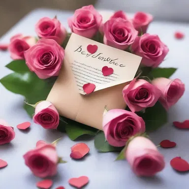 He surprised her with a letter bomb hidden within a bouquet of roses, exploding in a shower of petals and love notes.