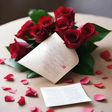He surprised her with a letter bomb hidden within a bouquet of roses, exploding in a shower of petals and love notes.
