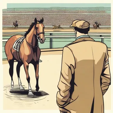 In the novel, the protagonist seeks the advice of a tipster to increase his chances of winning at the racetrack.