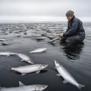 The documentary beautifully captures the journey of herring migration and its significance in the ecosystem.