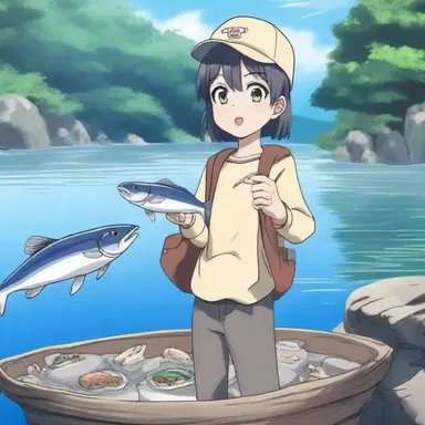 In the anime series, the main character embarks on a quest to find a legendary herring that grants wishes to those who catch it.