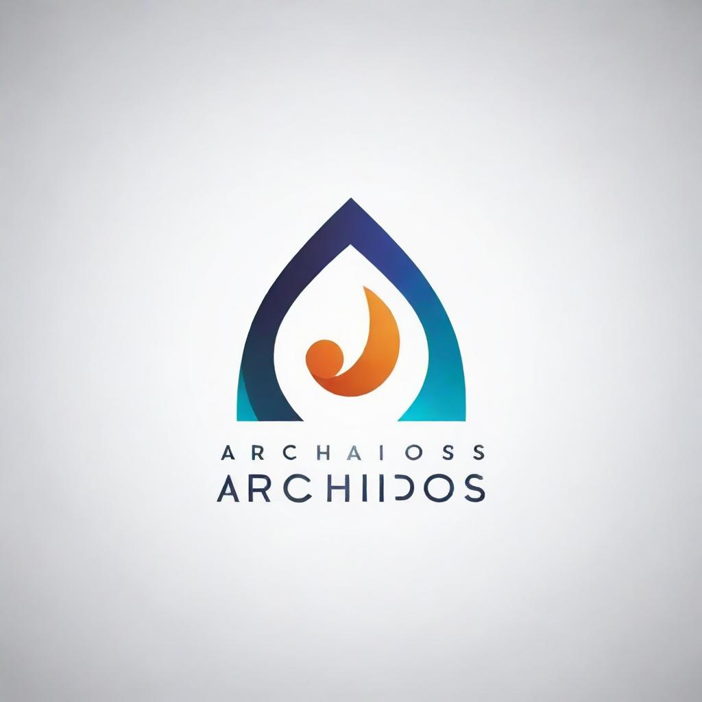 Create an 'Archidos' logo by integrating futuristic architectural elements with the firm's name. Think of a captivating blend of sleek lines and innovative structures that reflect a cutting-edge approach, using a dynamic color palette for a modern and memorable design.