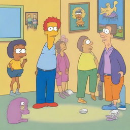 This is a high-quality, digital art image that humorously depicts the concept of 'life without trousers'