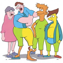 A high-quality digital art image humorously illustrating the concept of 'life without trousers'