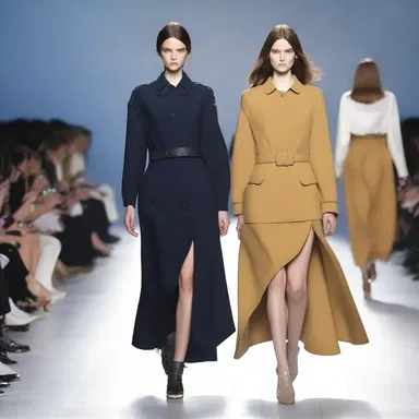 The fashion designer showcased a new collection inspired by the beam-ends of a ship.