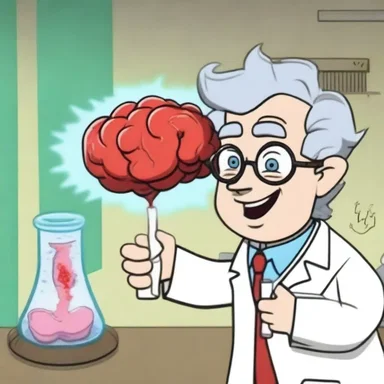 In the episode of the cartoon show, the scientist character used a tissue plasminogen activator to dissolve the blood clot in the main character's brain.