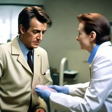 In the movie, the doctor administered a tissue plasminogen activator to the protagonist who got injured, ensuring that the blood clot was dissolved quickly and prevented any further complications.