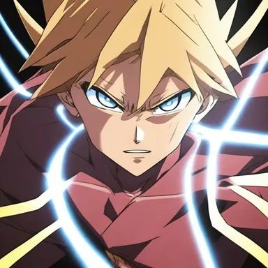 In the intense battle scene, the anime character's eyes glowed with determination as they activated their superior rectus muscle, turning their gaze upward and medially.