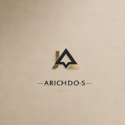 Craft a unique logo for 'Archidos', overlapping the letters artistically to symbolize architectural unity. Infuse the design with creativity, modernity, and sophistication for a compelling visual appeal.