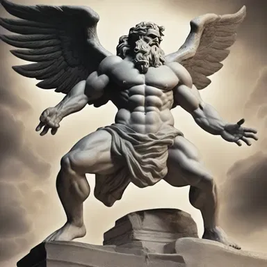 In Greek mythology, Zeus used his headbutt to defeat Typhon, the mighty monster.