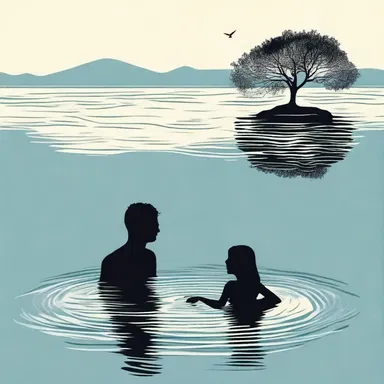 In the novel, the protagonist finds solace in treading water, as it becomes a metaphor for their struggle to stay afloat in life.
