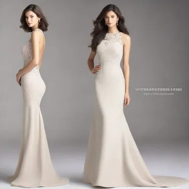 The advertisement misleads customers into thinking that the dress is made from high-quality fabric.