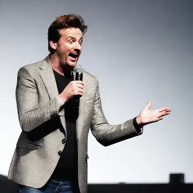 The comedian deliberately misled the audience by starting his joke with a serious tone, only to deliver a funny punchline.