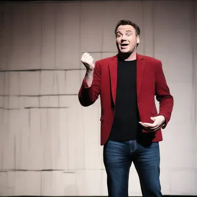 The comedian deliberately misled the audience by starting his joke with a serious tone, only to deliver a funny punchline.