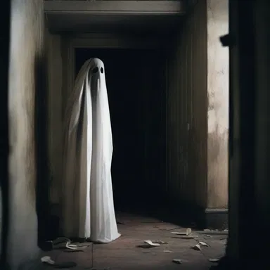 The ghostly voice echoing through the haunted house mislead the terrified visitors, persuading them to take the wrong turns and get lost in the darkness.