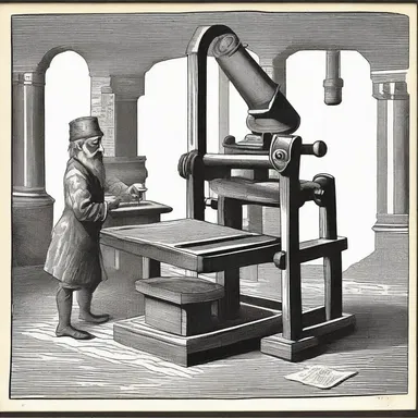 One notable contribution in history was the invention of the printing press by Johannes Gutenberg.