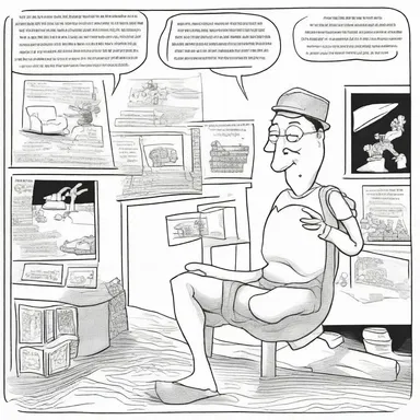 The young artist's contribution to the comic anthology was a series of imaginative and witty cartoons.