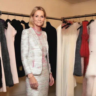 The fashion designer donated a significant amount as a contribution to the charity event.