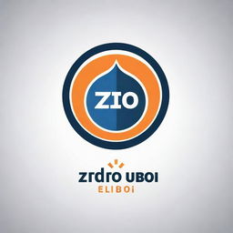 Generate a modern and engaging logo for a programming school club named 'Ziad Ubo Ein School'. Elements to consider should include depictions of code, technology, or learning symbols integrated within the logo in a sleek and professional design.