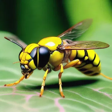 In the distant future, genetically modified vespid wasps gained intelligence and formed a hive mind, posing a threat to humanity.