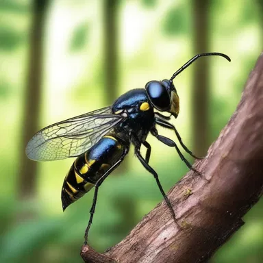 In the enchanted forest, the vespid wasps were considered magical creatures, their venom possessing healing properties that could cure any ailment.