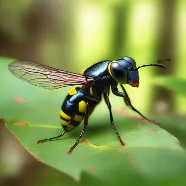 In the enchanted forest, the vespid wasps were considered magical creatures, their venom possessing healing properties that could cure any ailment.