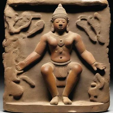 The ancient religious artifact depicted a deity with thyromegaly, symbolizing power and divinity.