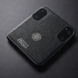 A sophisticated mobile phone featuring three cameras strategically positioned. Its back is elegantly embossed with the Forohar logo.