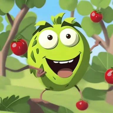 In the animated series, the mischievous character found himself tangled up in a prickly situation when he accidentally landed on a gooseberry bush.