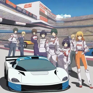 The popular anime series revolves around a group of friends who form a team and compete in auto racing events across the country.