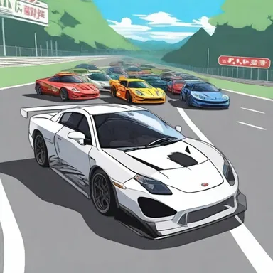 The popular anime series revolves around a group of friends who form a team and compete in auto racing events across the country.