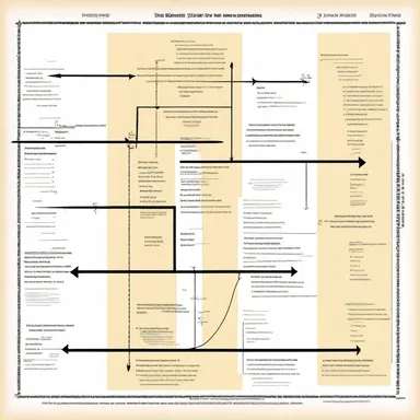 The professor explained the timeline of World War II schematically, using arrows and symbols to represent each major event.