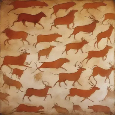 The ancient cave paintings illustrated the mythical creatures schematically, giving an insight into the beliefs of those civilizations.