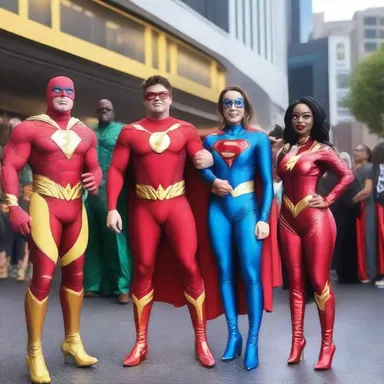 The premiere of the highly anticipated superhero movie was a jubilation, with fans dressing up as their favorite characters and cheering in excitement.