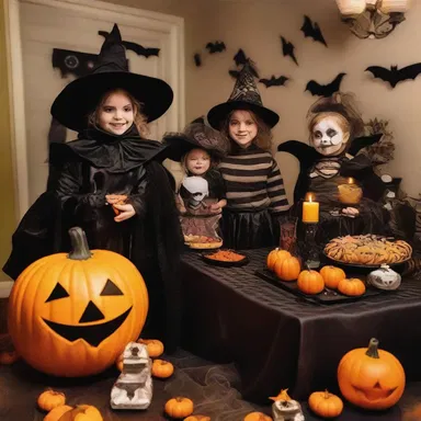 The Halloween party was a jubilation, filled with spooky decorations, scary costumes, and screams of delight as everyone enjoyed the frightful atmosphere.