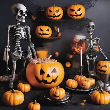 The Halloween party was a jubilation, filled with spooky decorations, scary costumes, and screams of delight as everyone enjoyed the frightful atmosphere.