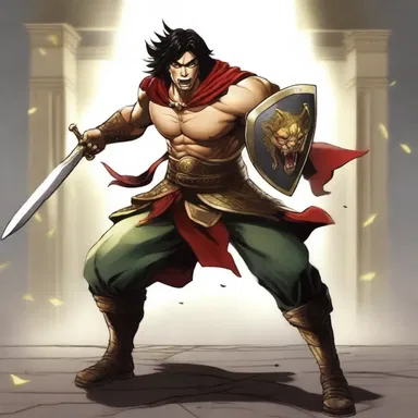 The protagonist's jubilation was contagious as he achieved his lifelong dream of becoming the strongest warrior.