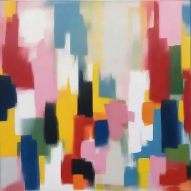 The artist used uniform brushstrokes to create a smooth and cohesive texture in her painting.