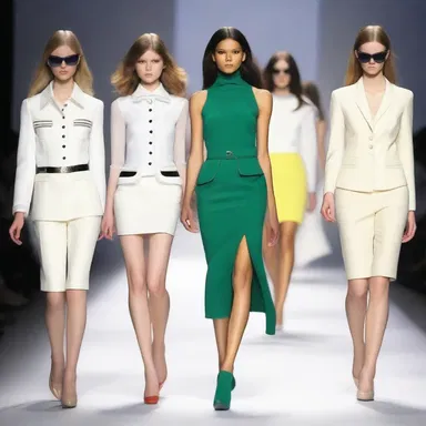 The fashion industry often incorporates uniform colors and designs into their collections.