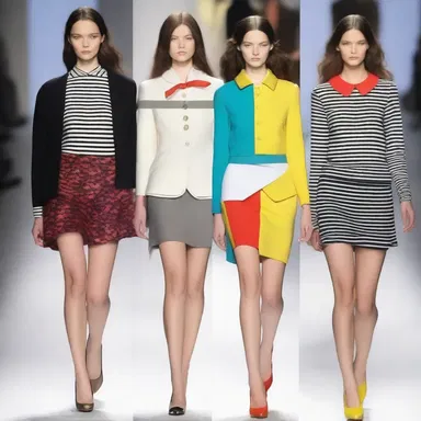 The fashion industry often incorporates uniform colors and designs into their collections.