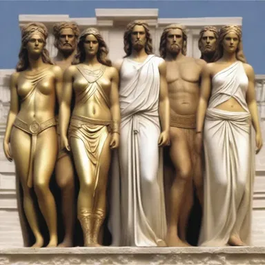 In Greek mythology, the gods and goddesses often wore uniform clothing to distinguish their divine status.