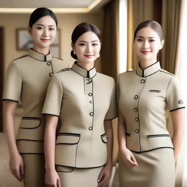 The fashion designer created a stylish uniform for the hotel staff, ensuring they looked both professional and trendy.