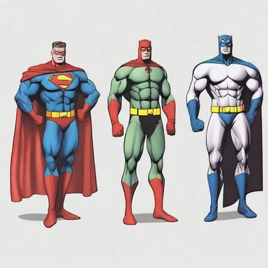 Superheroes often uniform themselves with distinct costumes to hide their true identities.