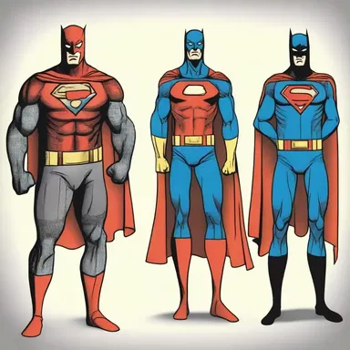 Superheroes often uniform themselves with distinct costumes to hide their true identities.